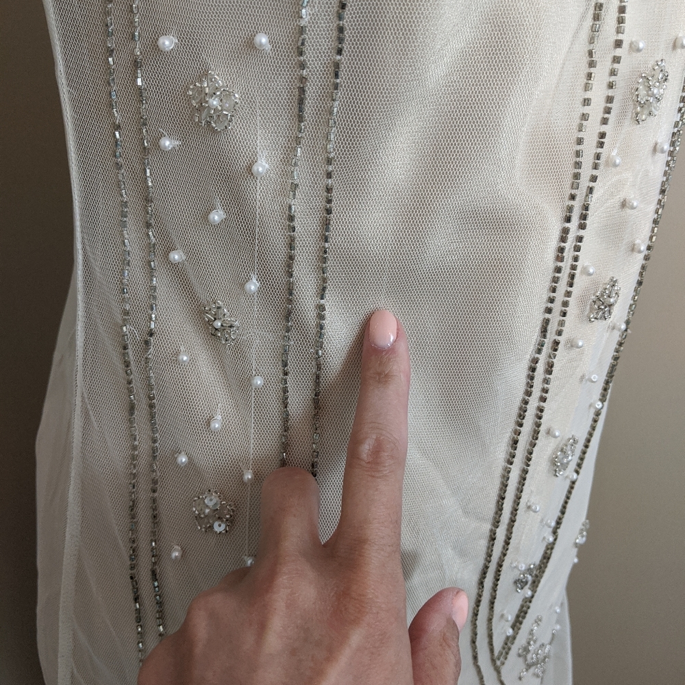 SOLD Dave & Johnny Flapper Formal Dress - Picture 4 of 6